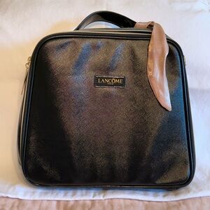 Lancome Black Train Case/ Bag